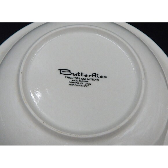 Tabletops Unlimited Butterflies 8-1/2 Inch Soup Pasta Salad Bowl Set of 2 - Picture 8 of 10